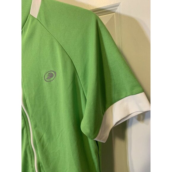 Performance Women’s Sz XL bicycle green jersey cycle full zip bike - Picture 5 of 6